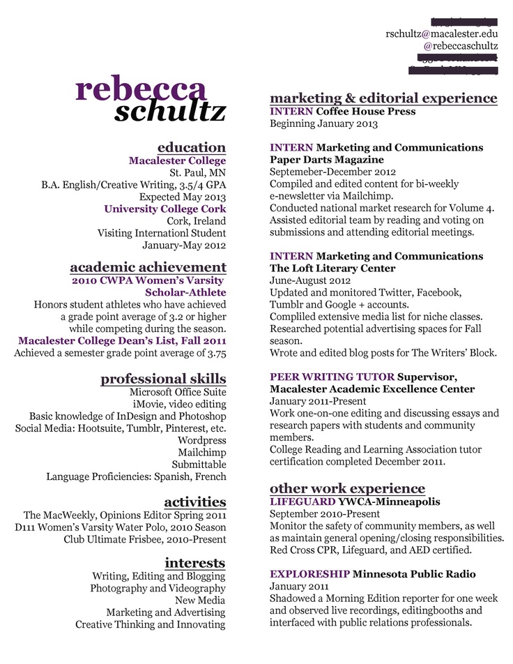 entry level marketing resume examples